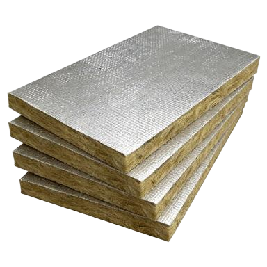 Aluminum Foil Faced Fireproof Rock Wool For Ventilated Facade